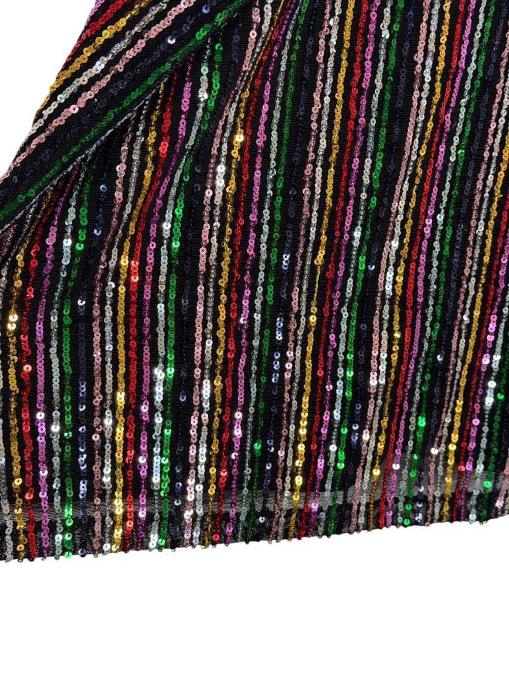 Sanctuary Sequin Blouse Top Shirt Metallic Multicolor L - Picture 7 of 10